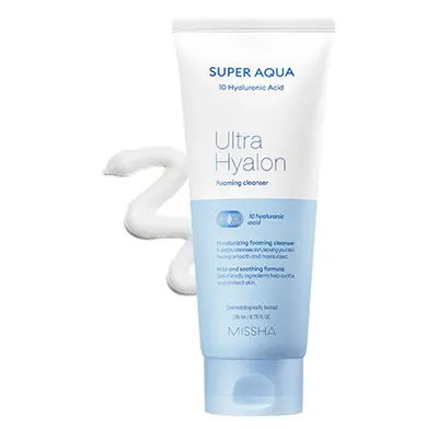 MISSHA Super Aqua Ultra Hyalron Foaming Cleanser - hydratační čistící pěna s kyselinou hyalurono