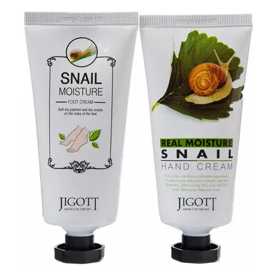 JIGOTT Real Moisture Hand & Foot Cream Set - hydratační sada krému na ruce a krému na nohy, 2ks 