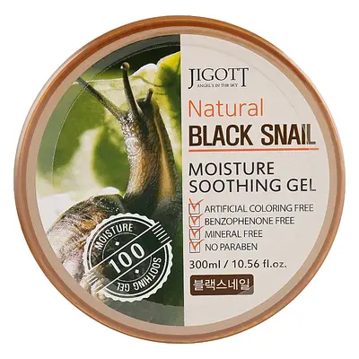 JIGOTT Natural Black Snail Moisture Soothing Gel - zklidňující hydratační gel se šnečím extrakte