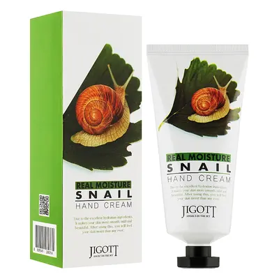 JIGOTT Real Moisture Snail Hand Cream - krém na ruce se šnečím extraktem, 100ml