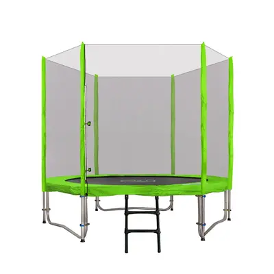 HračkyZaDobréKačky Zahradní trampolína SKY 244 cm zelená TRAMP.8FT.ZIE