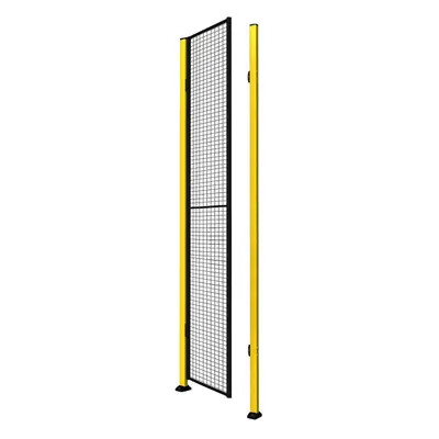 Jednokřídlé dveře X-GUARD, včetně sloupků a drátěné výplně, bez překladu, 2300x900 mm