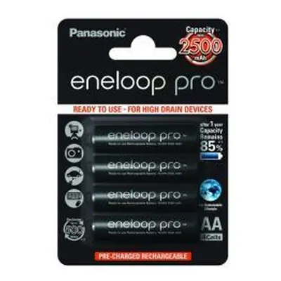 Panasonic Nabíjecí baterie XX HR-3UWXA-4BP 2500mAh 4ks v balení - eneloop NiMH 1,2V - originální