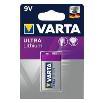 Varta - 10let životnost Lithiová baterie 1604G 1ks v balení - 1200mAh Lithium 9V - originální