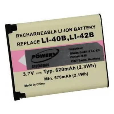 Powery Nikon Coolpix S500 620mAh Li-Ion 3,7V - neoriginální