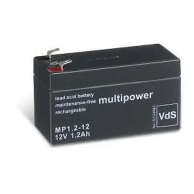 Powery (multipower) MP1,2-12 Vds nahrazuje Panasonic LC-R121R3PG 1200mAh Lead-Acid 12V - neorigi