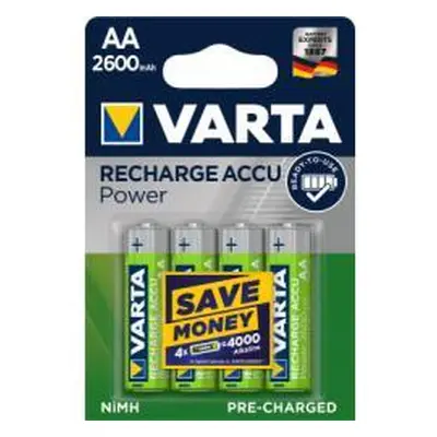 Varta Nabíjecí tužková baterie LR06 Migon AA 4ks v balení 2600mAh - Power NiMH 1,2V - originální