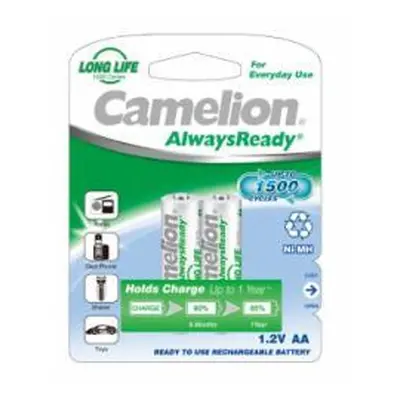 Camelion Nabíjecí AA tužkové baterie HR6 AlwaysReady 2ks v balení 800mAh - NiMH 1,2V - originál