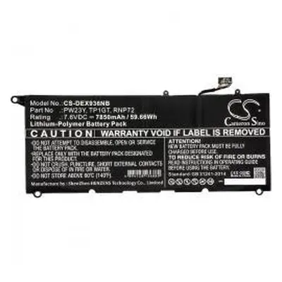 Powery Dell RNP72 7850mAh Li-Pol 7,6V - neoriginální