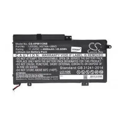 Powery HP HSTNN-UB6O 4000mAh Li-Ion 11,4V - neoriginální