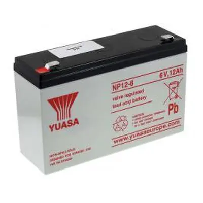 YUASA NP12-6 Vds - 12Ah Lead-Acid 6V - originální