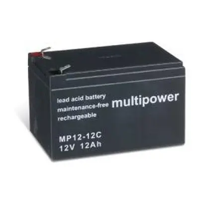 Powery MP12-12C cyklický provoz - 12Ah Lead-Acid 12V - neoriginální