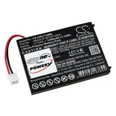 Powery Oricom Secure SC710 1400mAh Li-Pol 3,7V - neoriginální