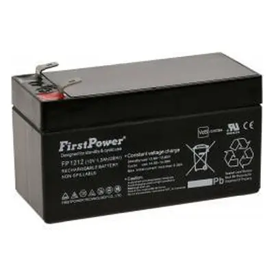 FirstPower náhradní FP1212 1,2Ah 12V VdS nahrazuje Panasonic LC-R121R3PG Lead-Acid - originální