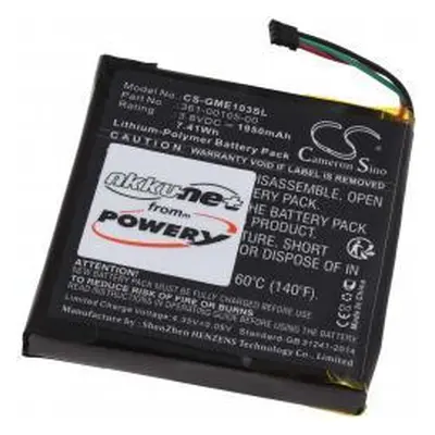 Powery GPS Fahrrad-Computer Garmin Edge 1030 1950mAh Li-Pol 3,8V - neoriginální