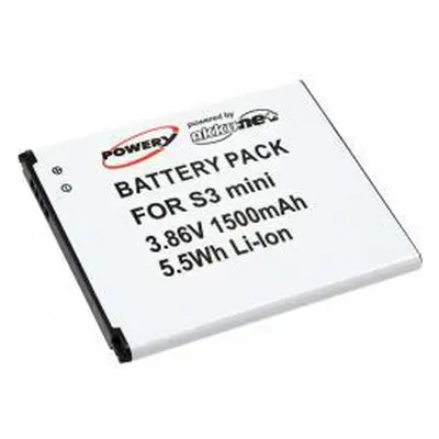 Powery Samsung Galaxy SIII mini 1500mAh Li-Ion 3,8V - neoriginální