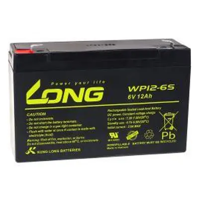 Powery WP12-6S - KungLong 12Ah Lead-Acid 6V - neoriginální