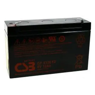 CSB Blei-6V 12Ah z.B. pro Alarmanlagen, Überwachung, UPS, Telekommunikation Lead-Acid - originál