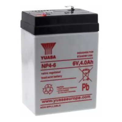 YUASA NP4-6 - 4000mAh Lead-Acid 6V - originální