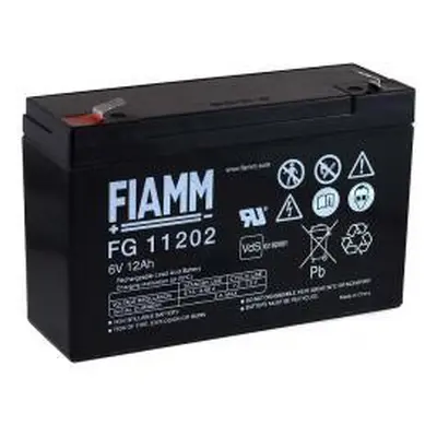 FIAMM dětskou motorku, buggy 6V 12Ah (nahrazuje i 10Ah) - Lead-Acid - originální