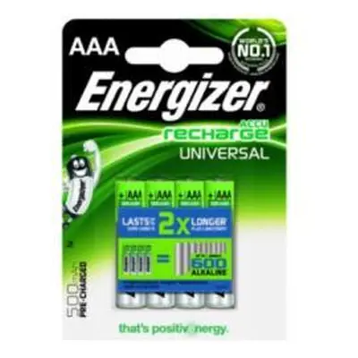 Energizer Nabíjecí mikrotužková AAA Ready to Use 4ks v balení - Universal 500mAh NiMH 1,2V - ori