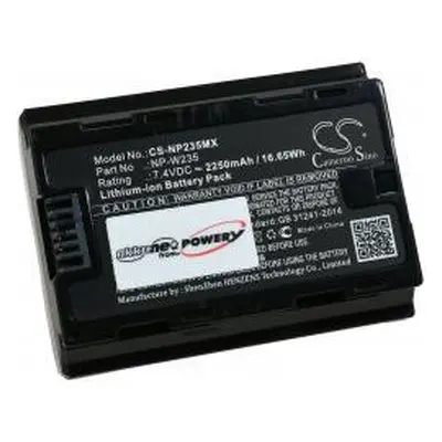 Powery Fujifilm NP-W235 2250mAh Li-Ion 7,4V - neoriginální