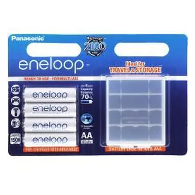 Panasonic Nabíjecí mikrotužková baterie AA - 4ks v balení + box (BK-3MCCEC4BE) - eneloop 2000mAh