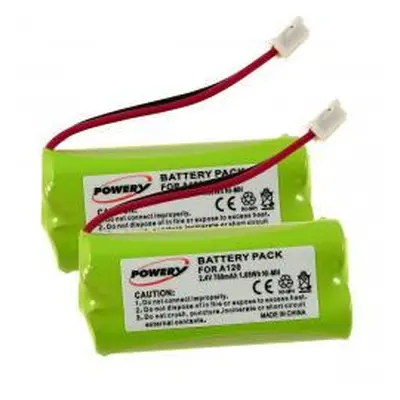 Powery 2x schnurlos Telefon Siemens gigaset A245, A265, A160 700mAh NiMH 2,4V - neoriginální