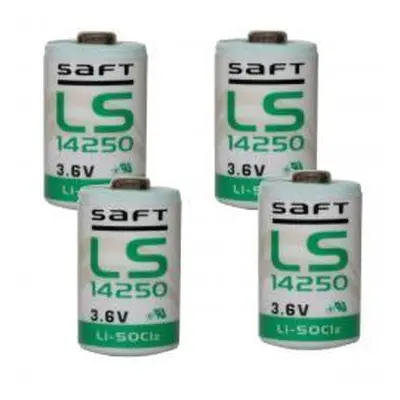 Saft 4x Lithium baterie LS14250 1/2AA 3,6Volt 1200mAh Lithium-Thionylchlorid - originální