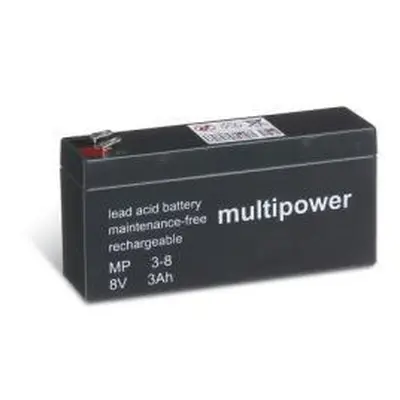 Powery MP3-8 - 3Ah Lead-Acid 8V - neoriginální