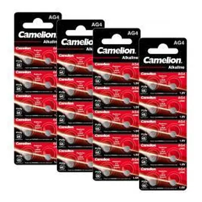 Camelion 40x knoflíkový článek LR66 / AG4 / G4 / LR626 / 177 / SR626W / GP77A / 377