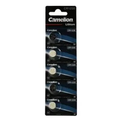 Camelion Litiový knoflíkový článek, baterie CR1220 5ks balení, z.B. pro , LED-Kerzen, Autosch