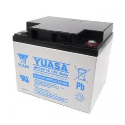 YUASA NPC38-12I cyklický provoz - 38Ah Lead-Acid 12V - originální