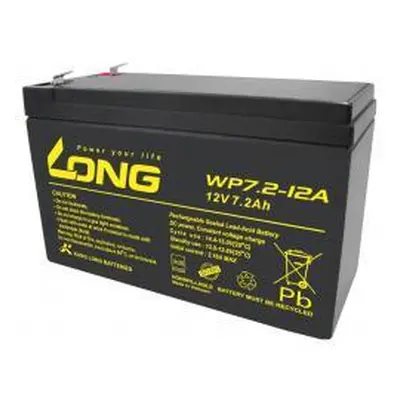 Powery 2x WP7.2-12A F1 Vds - KungLong 7,2Ah Lead-Acid 12V - neoriginální