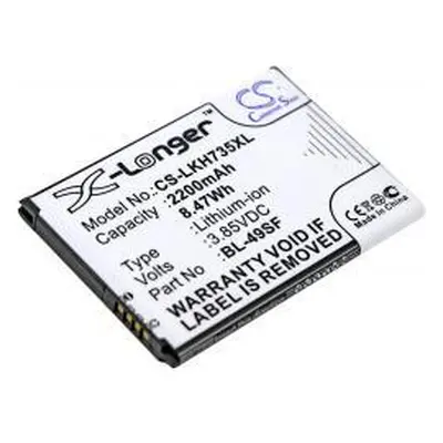 Powery LG EAC92919001 2200mAh Li-Ion 3,85V - neoriginální