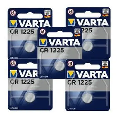 Varta 5x litiový knoflíkový článek, baterie CR1225 5x 1ks balení