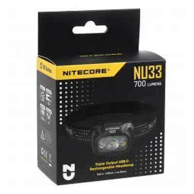 Nitecore NU33 LED Kopflampe, Stirnlampe, Headlamp, USB C, max. 700 Lumen