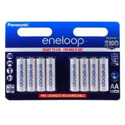 Panasonic Nabíjecí mikrotužková baterie AA BK-3MCCE - 8ks v balení - eneloop 1900mAh NiMH 1,2V -