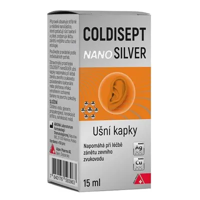 Coldisept nanoSilver ušní kapky 15ml