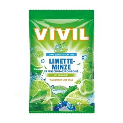 Vivil Limetka-peprmint + vitamin C bez cukru 120g