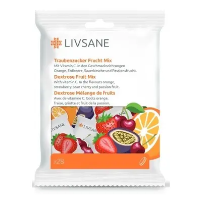 LIVSANE Bonbóny Hroznový cukr vitamin C ovoce mix 28ks