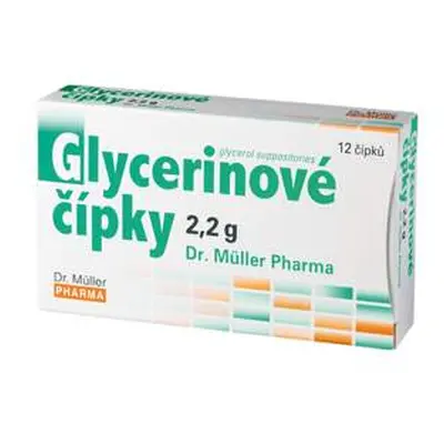 Glycerinové čípky 2.2g 12 čípků Dr.Müller