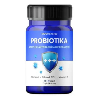 MOVit Probiotika komplex laktobacilů a bifidobakterií cps. 30+10