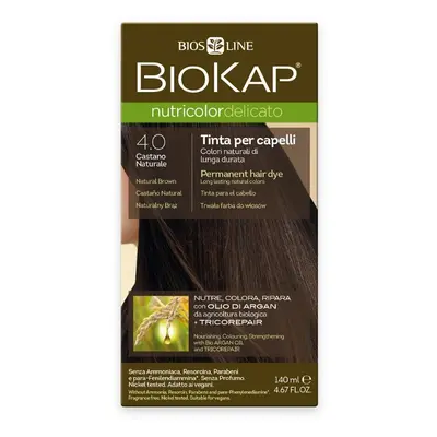 BIOKAP Barva na vlasy 4.0 hnědá přirozená 140ml