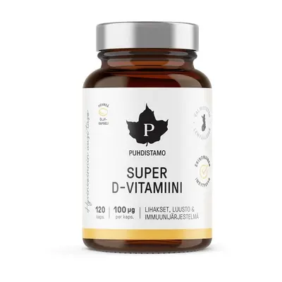 Puhdistamo Super Vitamin D 4000IU cps.120