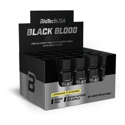 BioTech Black Blood Shot 20 x 60 ml lemonade