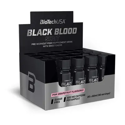 BioTech Black Blood Shot 20 x 60 ml pink grapefruit