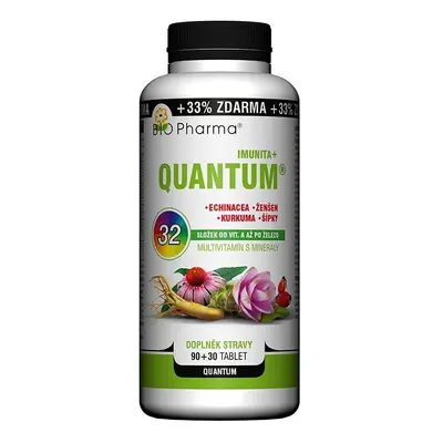 QUANTUM Imunita+ 32 složek tbl.90+30 BIO-Pharma