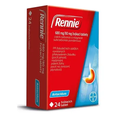 RENNIE 680MG/80MG TBL MND 24