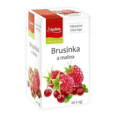 Apotheke Brusinka a malina čaj 20x2g